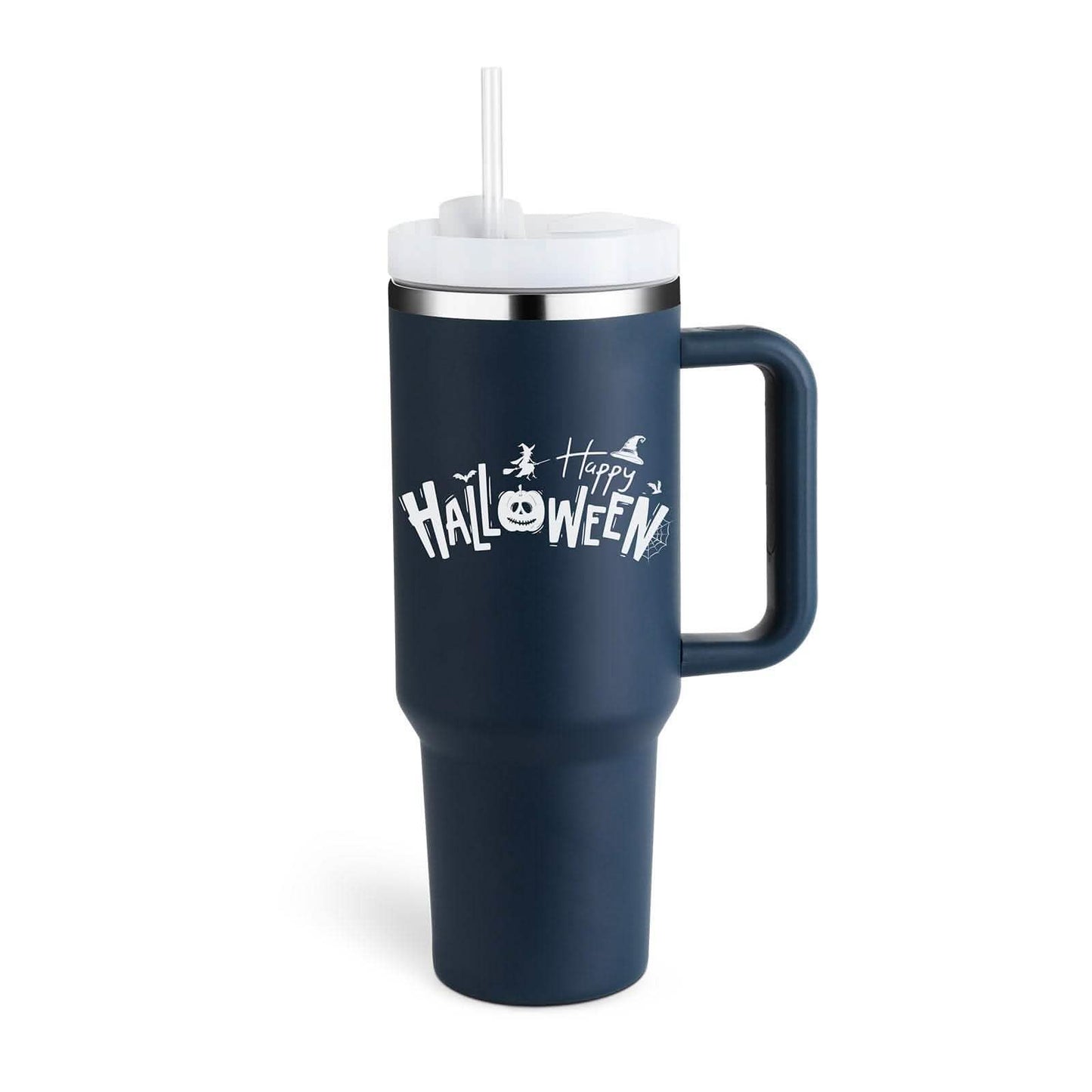 40oz Insulated Tumbler - Stainless Steel Travel Mug with Handle - Vezir