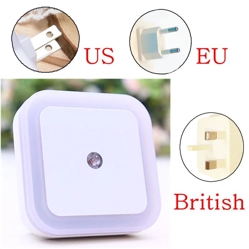 1/2PCS Wireless Night Light LED Motion Sensor Light Night Lamp Children Bedroom Bedside Table Cabinet Lighting EU/US Plug Lamps