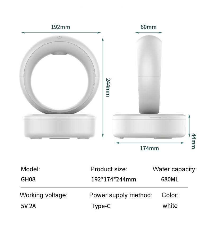 Anti-Gravity Air Humidifier - Levitating Water Drop Fogger - Vezir