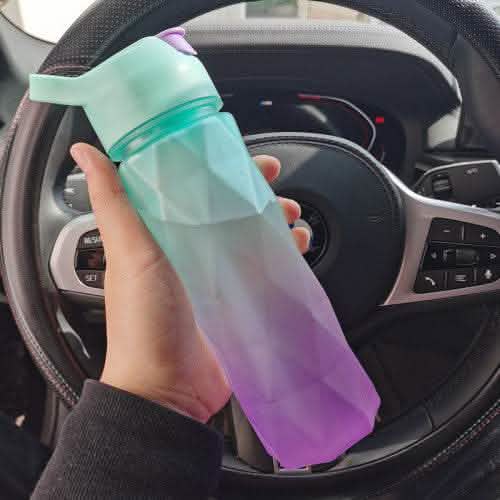 Spray Water Bottle - Large Capacity Outdoor Sports Fitness Cup - Vezir