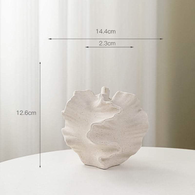 European Style Ceramic Vase - Frosted White Glass Texture - Vezir