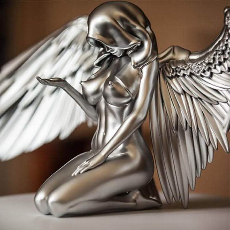 Angel Wings Resin Ornament - Indoor Decorative Art Sculpture - Vezir