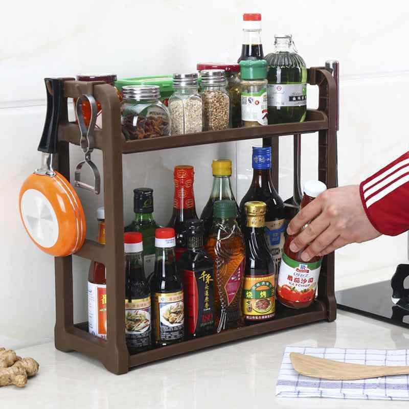 Multi-Layer Kitchen Storage Shelf - Supplies Organizer Rack - Vezir