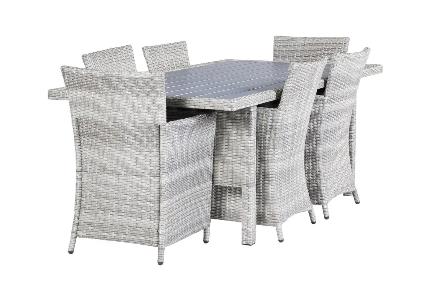 Bridgetown 6 Seater Rattan Dining Set for Outdoors