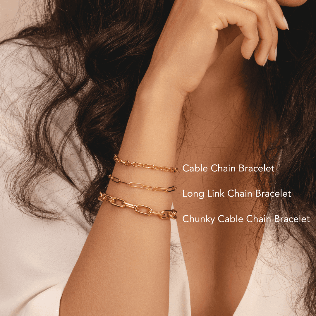 Long Link Chain Bracelet for Modern Style