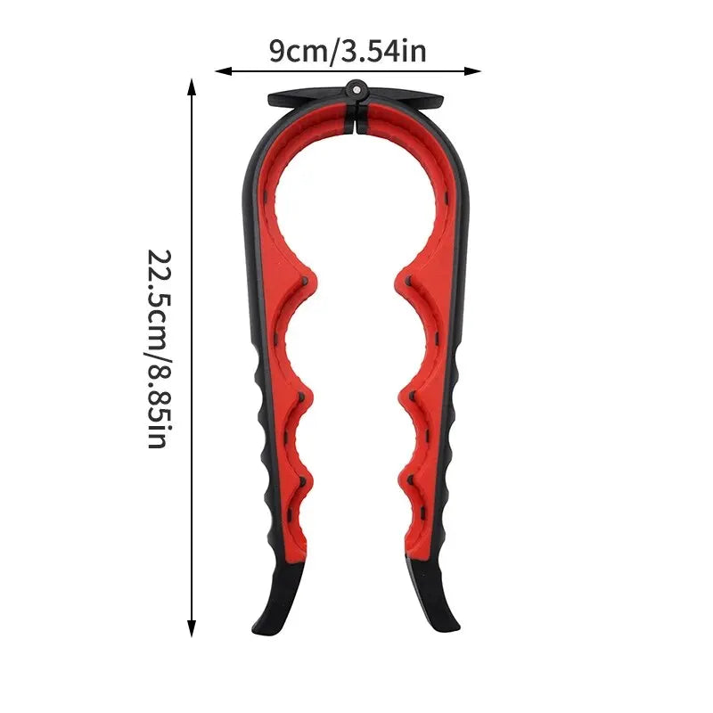 4-in-1 Multi-Function Jar & Bottle Opener – Easy Grip Kitchen Tool Black