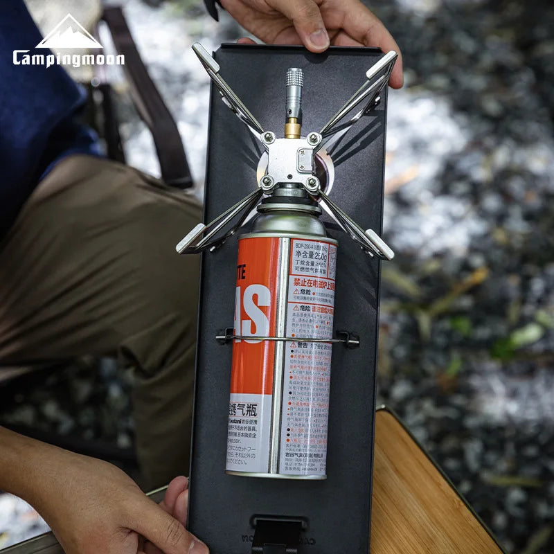 Black Camping Accessories Set Portable Camp Kitchen Table Outdoor Camping Gas Stove Burner Rack Folding Table