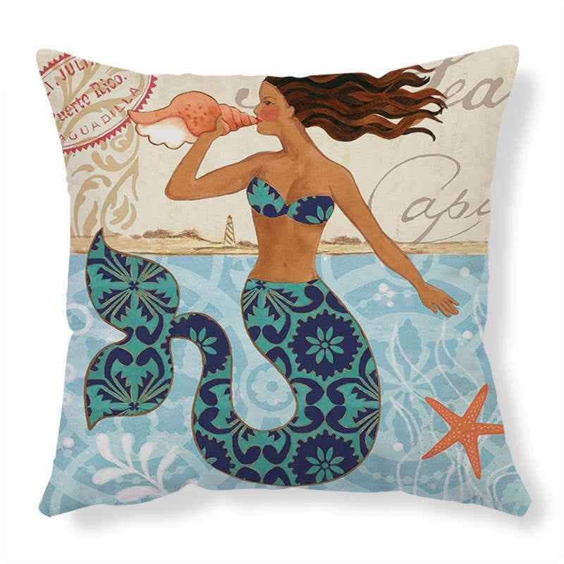 Sea Turtle Cushion Covers - Printed Throw Pillow Cases - Vezir