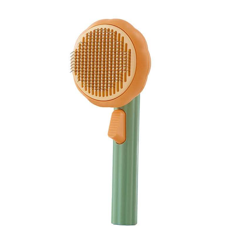 Self-Cleaning Pet Cat Brush - Steel Wire Hair Removal Comb - Vezir