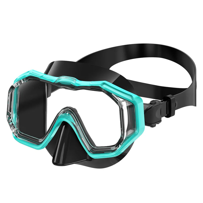 Snorkel Mask 3 Windows Panoramic Wide View HD Three-Lens Adjustable Scuba Snorkeling Swimming Diving for Adults and Kids