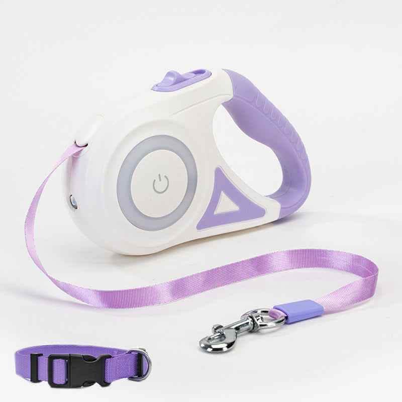 Luxury Retractable Dog Leash - LED Spotlight Walking System - Vezir