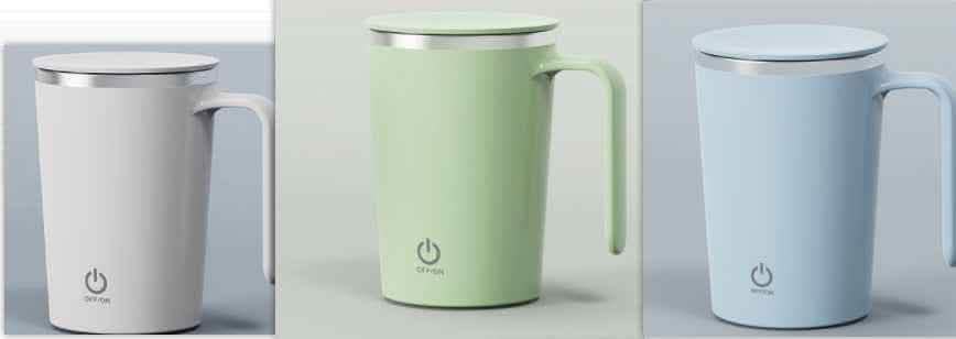 Electric Mixing Coffee Cup - Automatic Stirring Magnetic Mug - Vezir