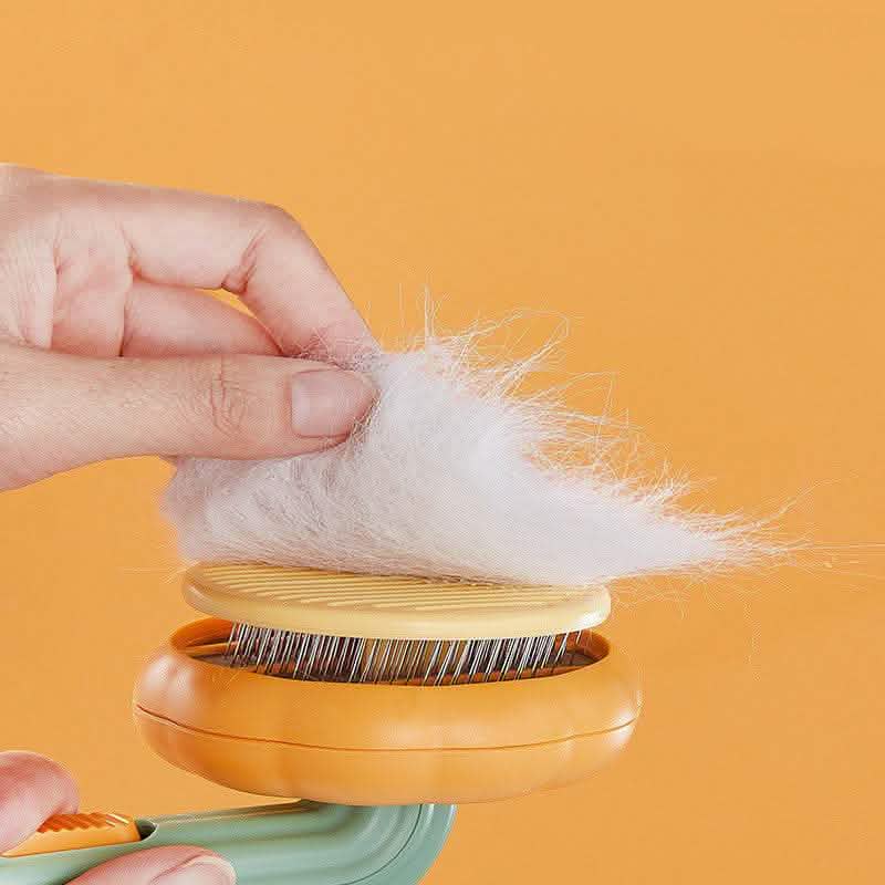 Self-Cleaning Pet Cat Brush - Steel Wire Hair Removal Comb - Vezir
