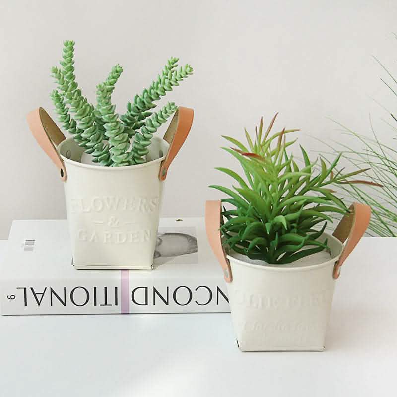 Metal Letter Pots - Home Garden Decorative Planters - Vezir