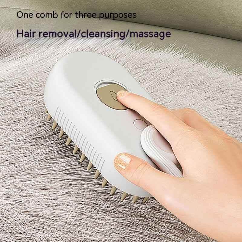 Premium Steam Pet Brush - Electric Grooming Spa System - Vezir