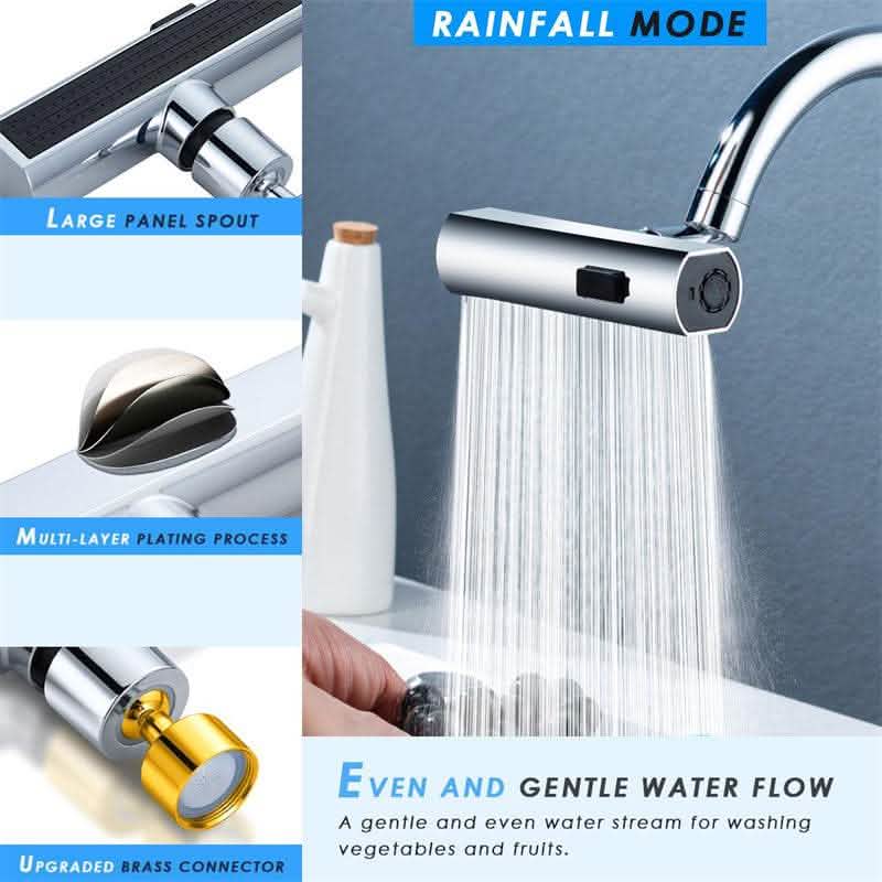 Kitchen Faucet Waterfall Outlet - Universal Rotating Bubbler - Vezir