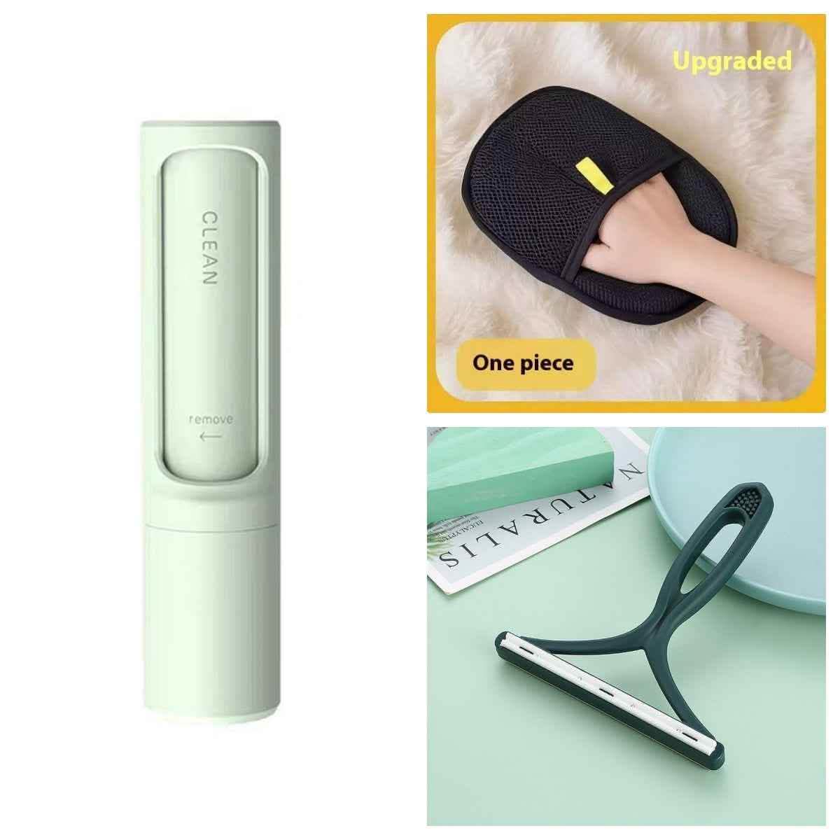 2-in-1 Pet Hair Remover Brush - Reusable Lint Roller Tool - Vezir