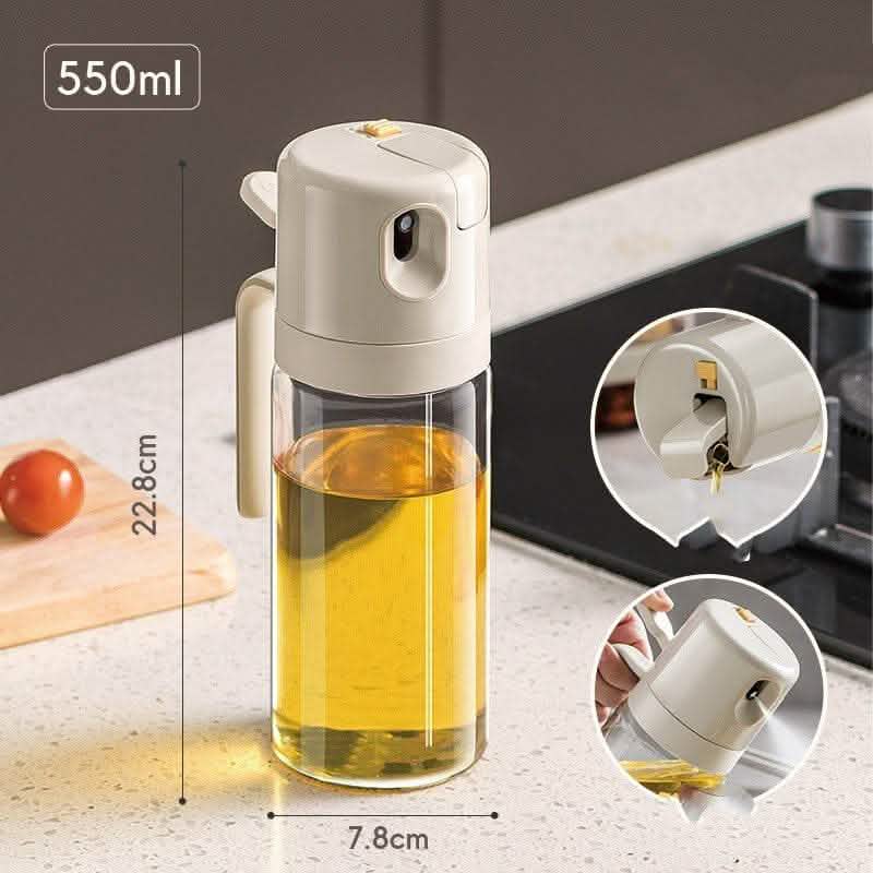2-in-1 Oil Sprayer Bottle - BBQ Cooking Oil Dispenser - Vezir