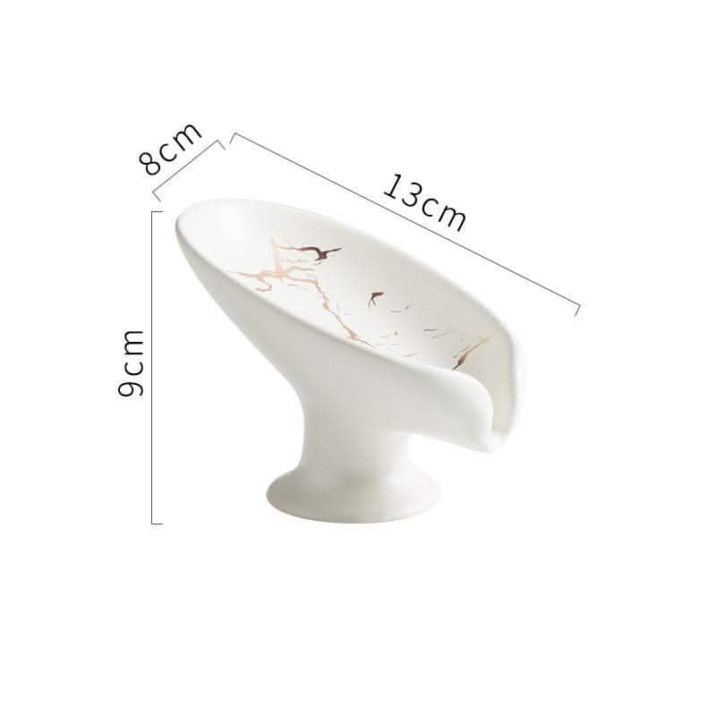 Luxury Ceramic Soap Dish - Drain Box Storage Container - Vezir
