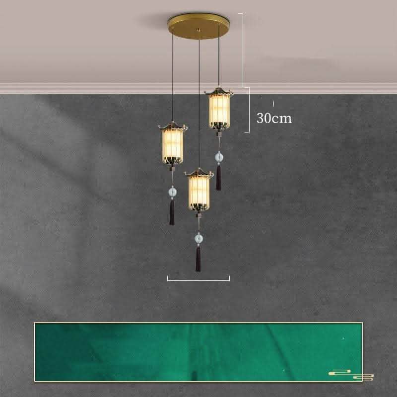 Zen Hanging Wire Bedside Lamp - Chinese Minimalist Design - Vezir