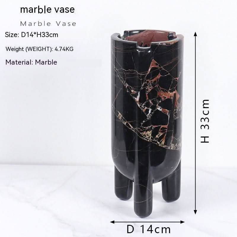 Marble Hydroponic Plant Vase - Luxury Home Decoration - Vezir