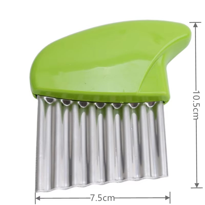 Crinkle Potato Chip Slicer Green