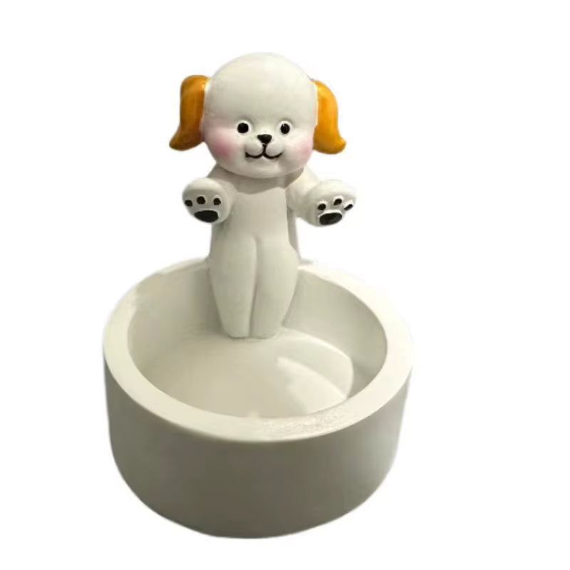 Cartoon Cat Candle Holder Cat Tea Light Candle Holder Office Home Desktop Decorative Ornaments Cute Candlestick Craft Decoration
