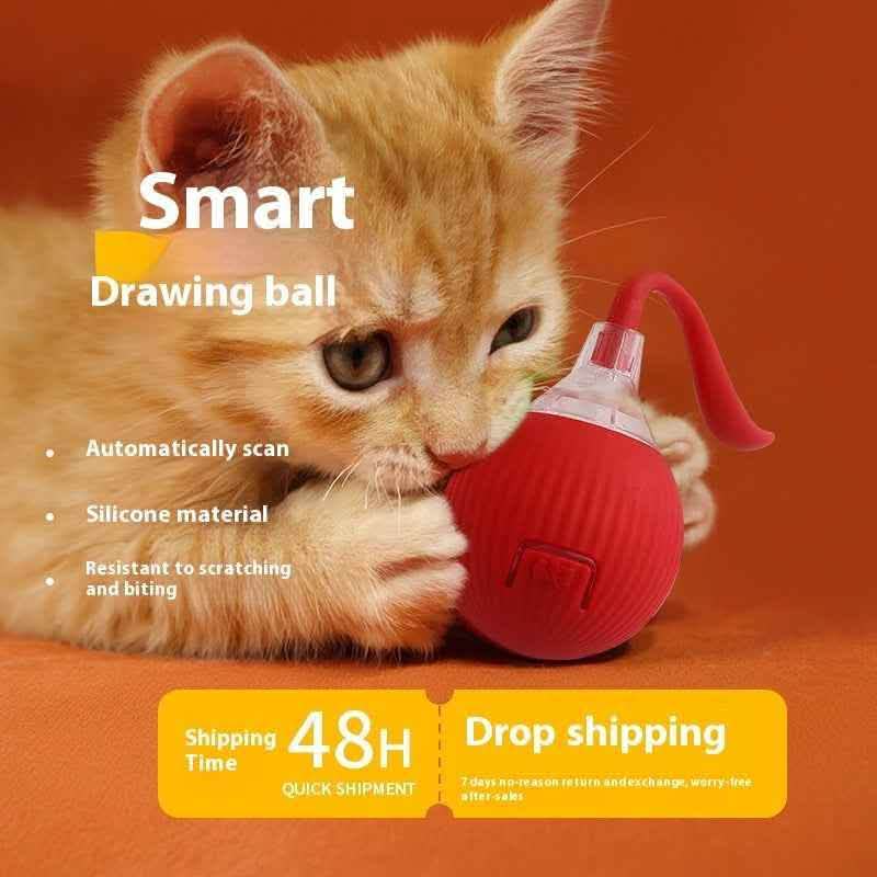 Elite Interactive Cat Toy Ball - Super Drive Entertainment System - Vezir