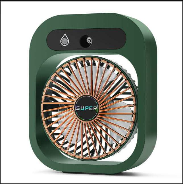 USB Rechargeable Misting Fan - 3-Speed Air Cooler Humidifier - Vezir