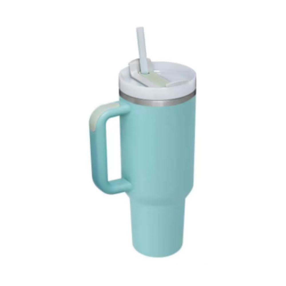 40oz Insulated Tumbler - Stainless Steel Travel Mug with Handle - Vezir