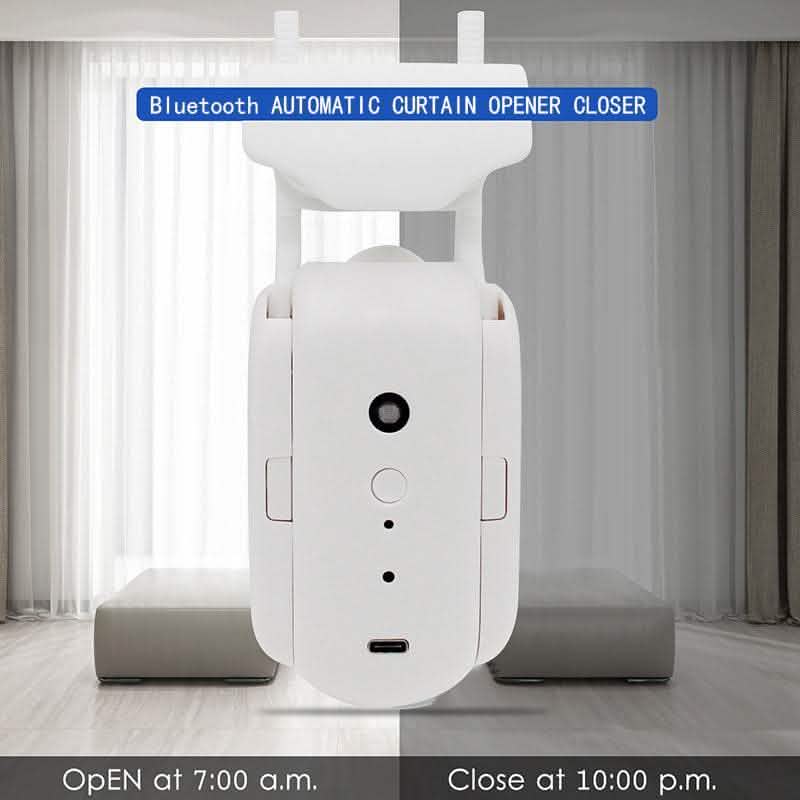 Smart Electric Curtain Robot - Automatic Roman Rod Track System - Vezir