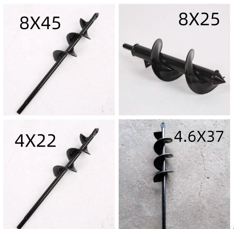 Rechargeable Garden Auger Drill Bit - Twist Pit Digging Tool - Vezir