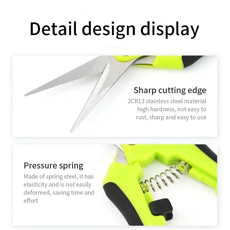 6.5" Precision Gardening Scissors – Stainless Steel Blades for Clean, Accurate Cuts