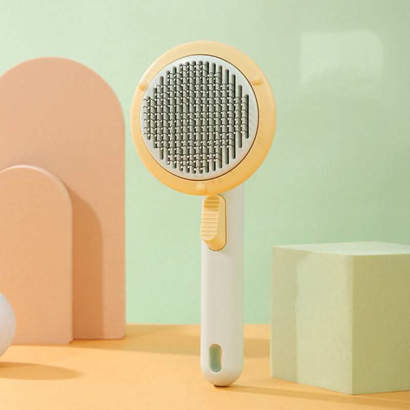 Self-Cleaning Pet Cat Brush - Steel Wire Hair Removal Comb - Vezir