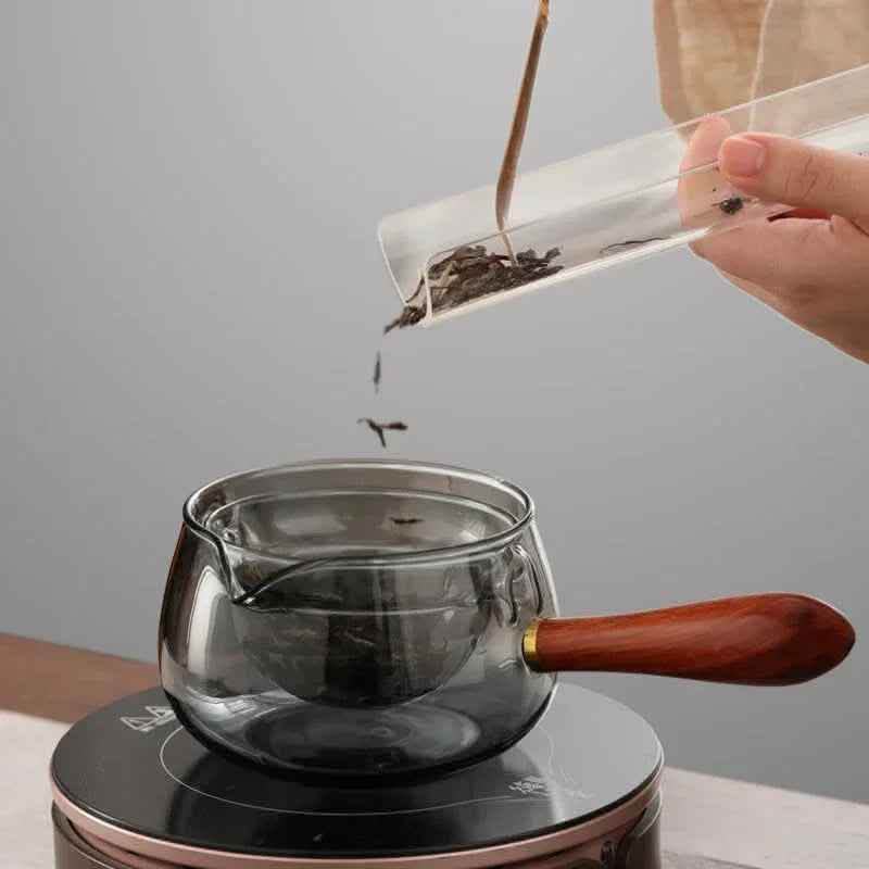 Glass Teapot with Infuser - Semi-Automatic Rotary Tea Maker - Vezir