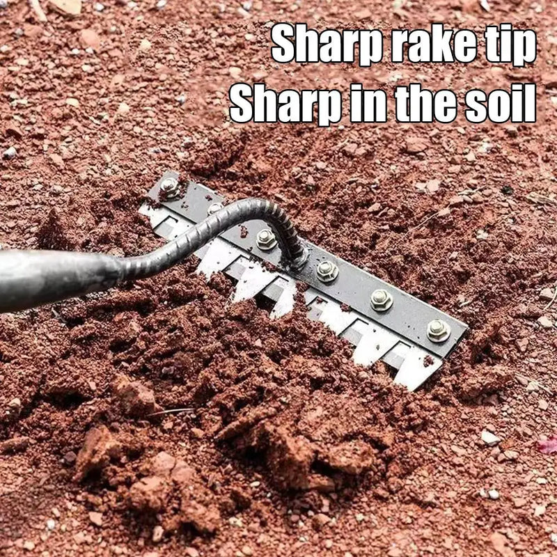 Heavy-Duty All-Steel Weeding & Tilling Rake Head