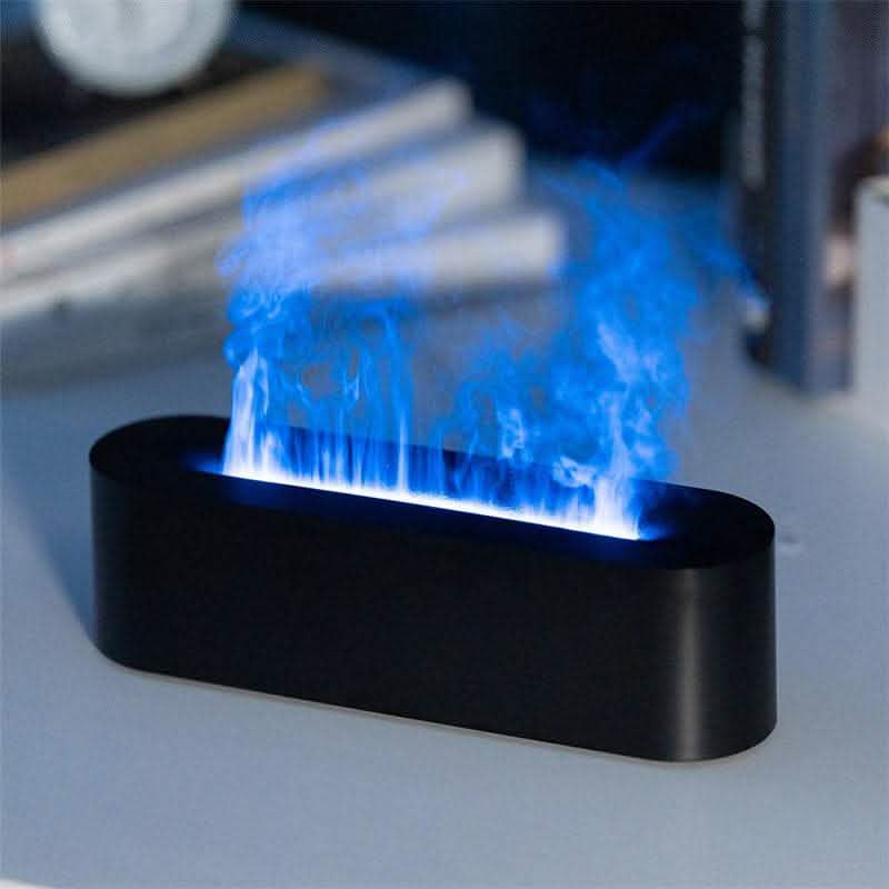 Realistic Fire Flame Diffuser - LED Essential Oil Humidifier - Vezir