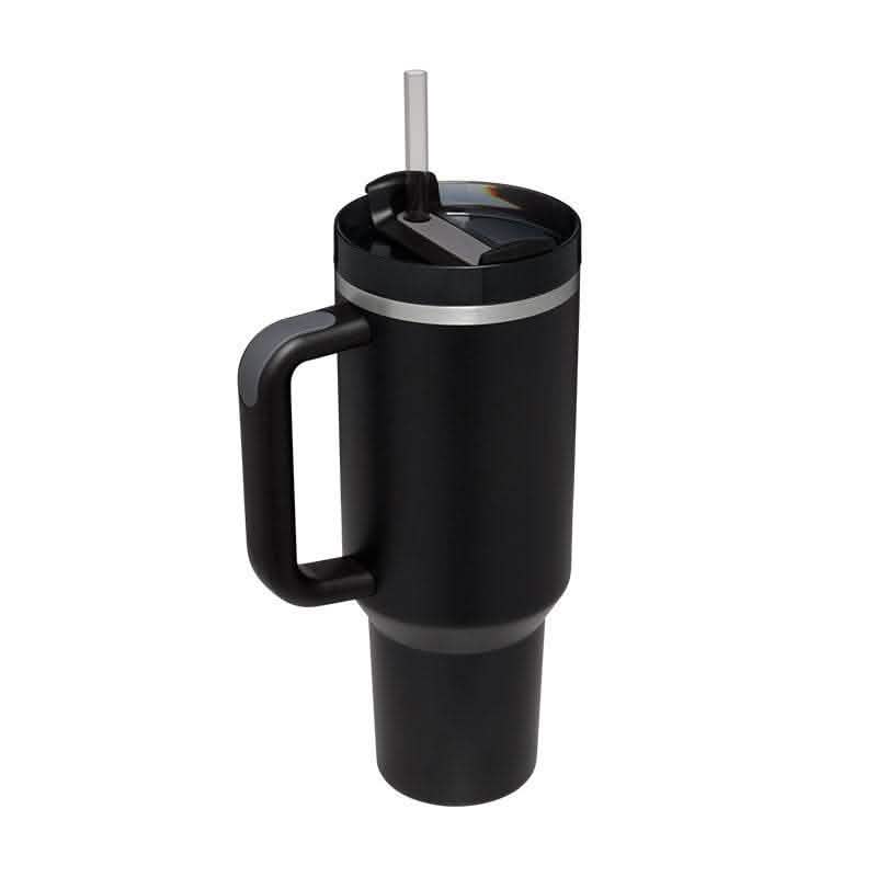 40oz Insulated Tumbler - Stainless Steel Travel Mug with Handle - Vezir