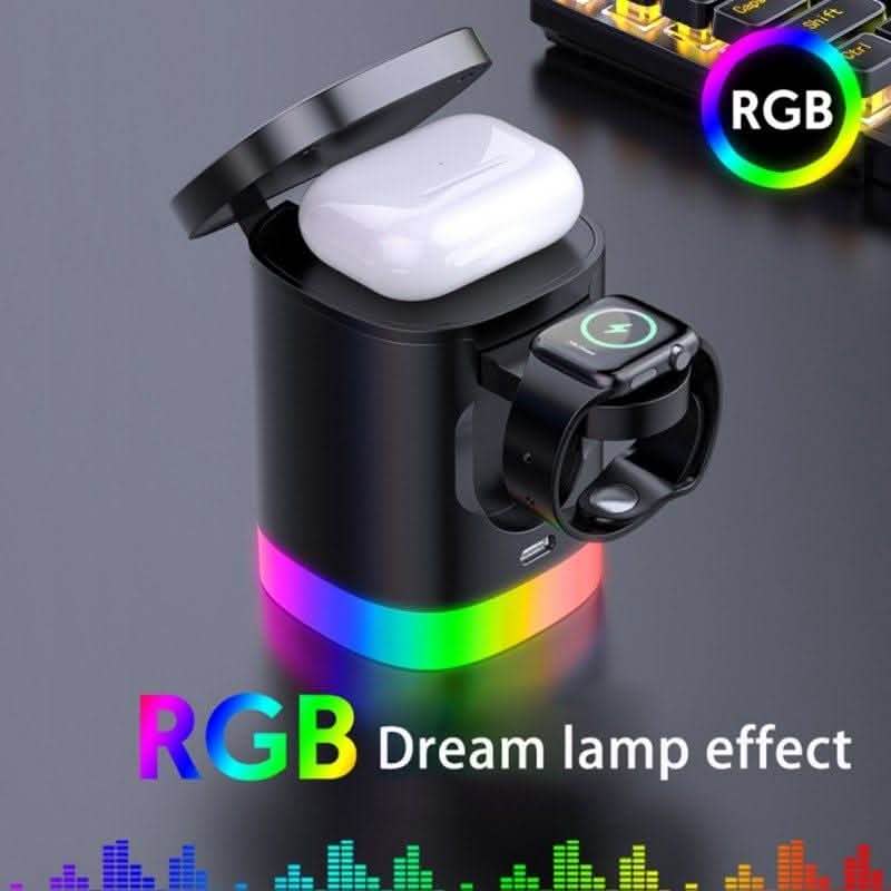 3-in-1 Wireless Charging Station - Magnetic Fast Charger RGB - Vezir