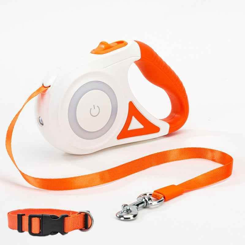 Luxury Retractable Dog Leash - LED Spotlight Walking System - Vezir