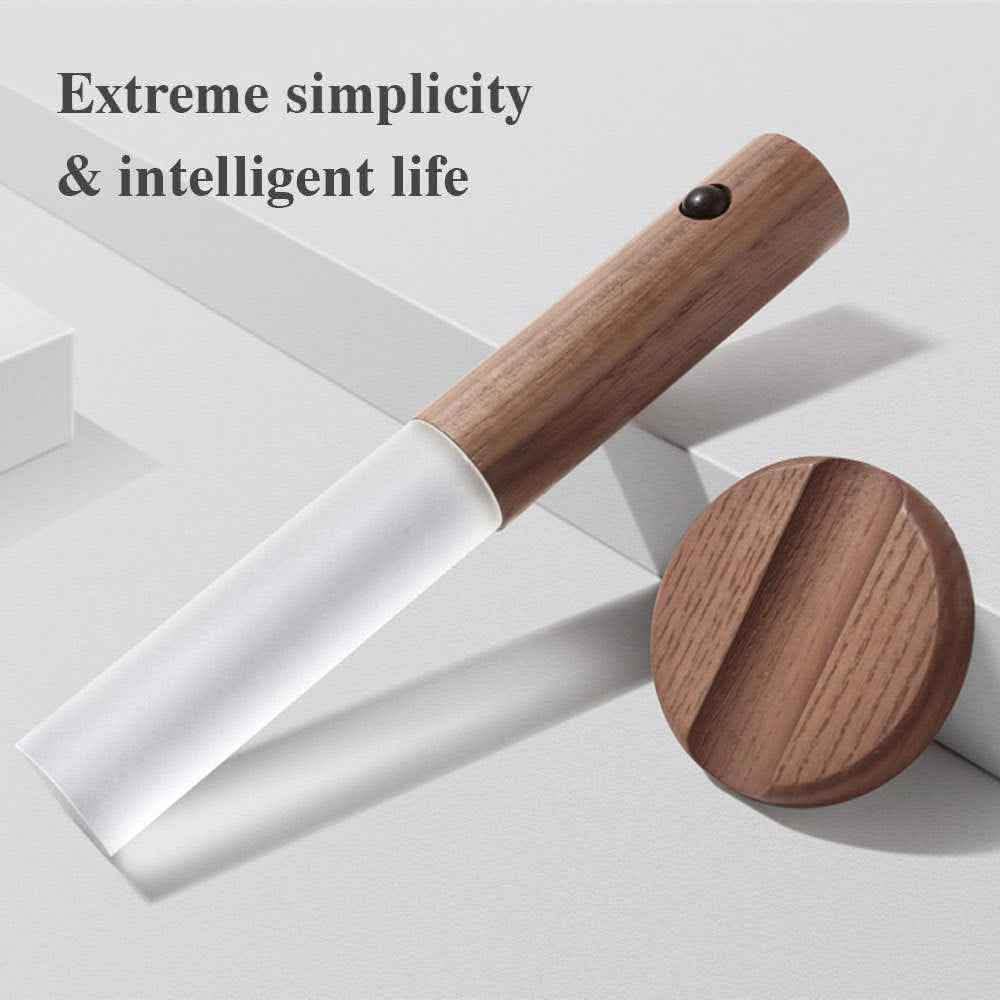 Magnetic LED Motion Light - Premium Wireless Wood Design - Vezir