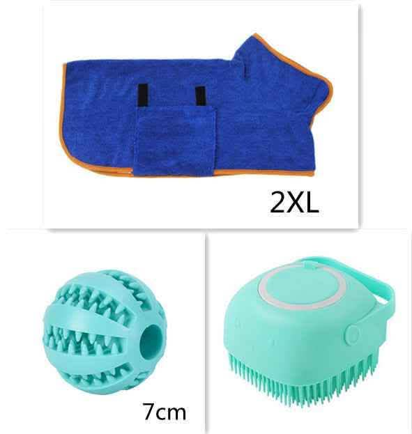 Elite Silicone Bath Massage Gloves - Professional Pet Grooming - Vezir