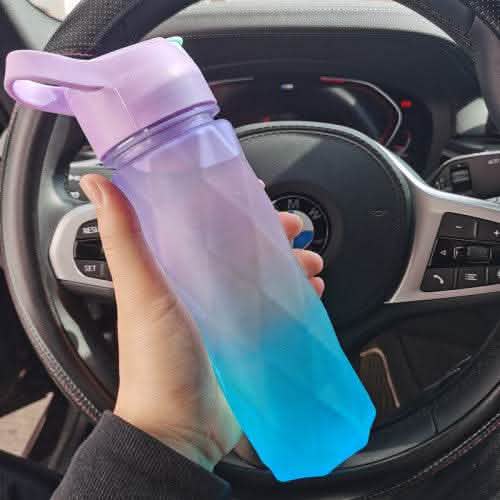 Spray Water Bottle - Large Capacity Outdoor Sports Fitness Cup - Vezir