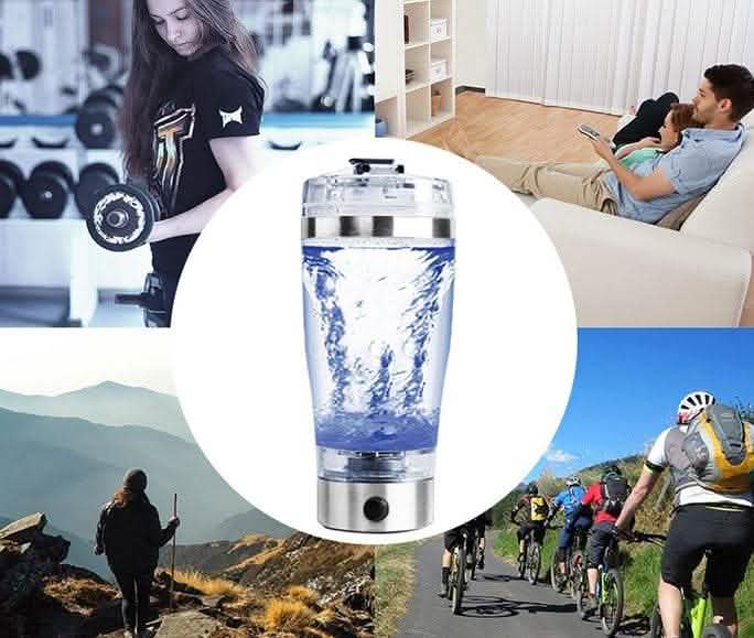 Electric Protein Shake Stirrer - USB Rechargeable Blender Cup - Vezir
