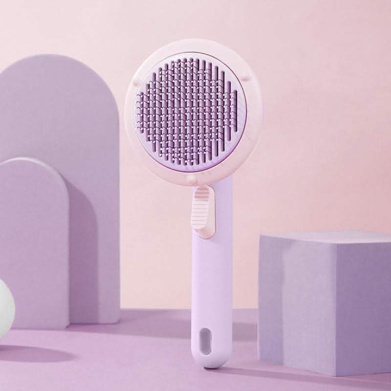 Self-Cleaning Pet Cat Brush - Steel Wire Hair Removal Comb - Vezir