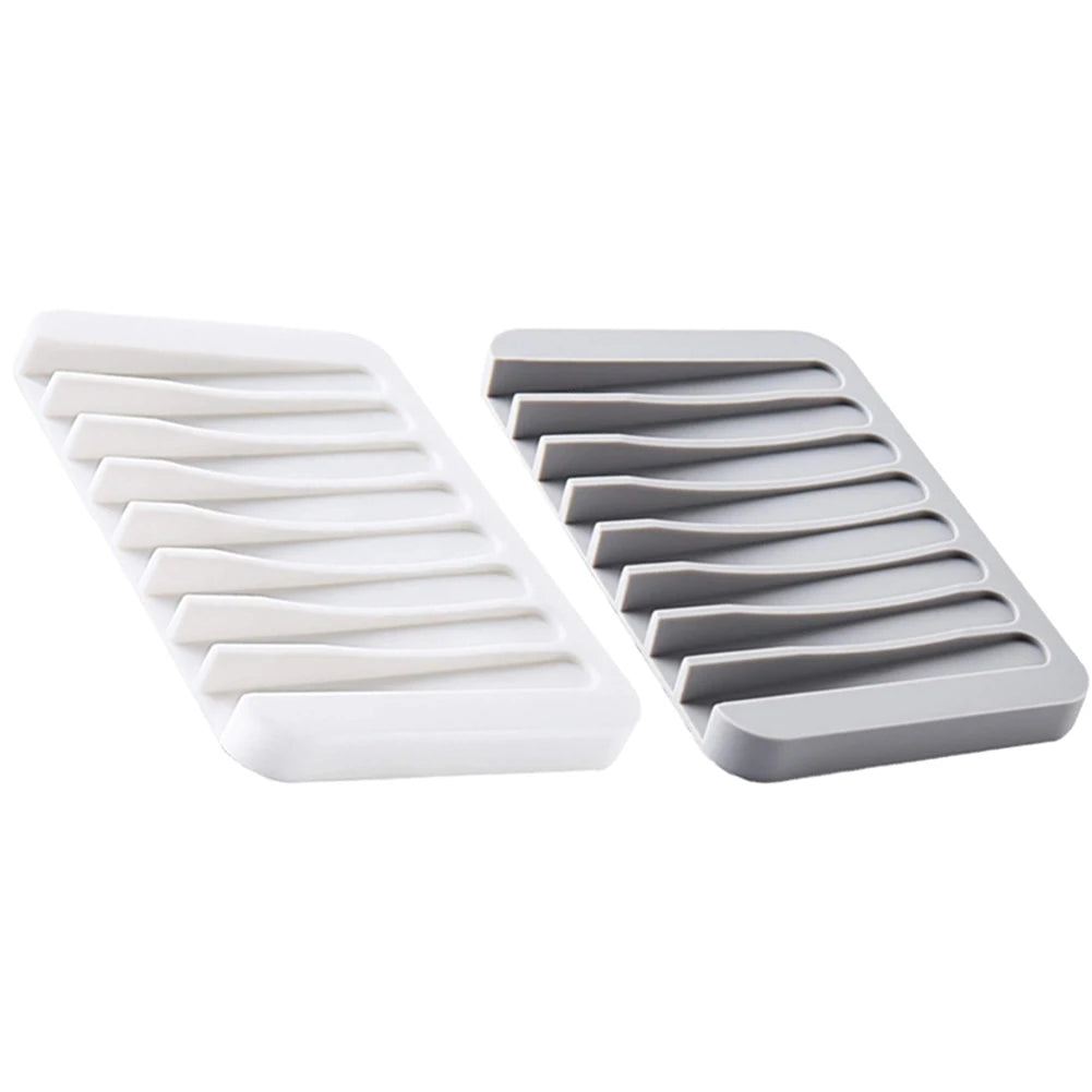1/2 Pcs High Quality Silicone Self Draining Soap Dishes Innovative Soap Holder Saver Silicone Soap Holder anti Slip Pad