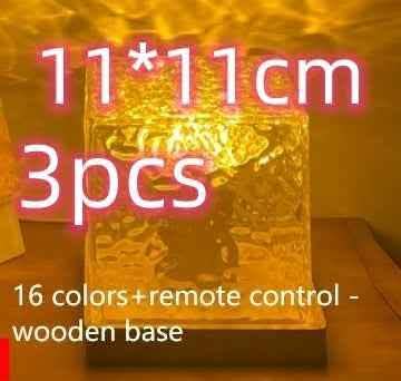 Elite LED Water Ripple Night Light - 16-Color USB Crystal Projector - Vezir