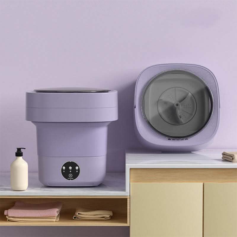 Mini Foldable Washing Machine - Portable Spin Dry Laundry - Vezir