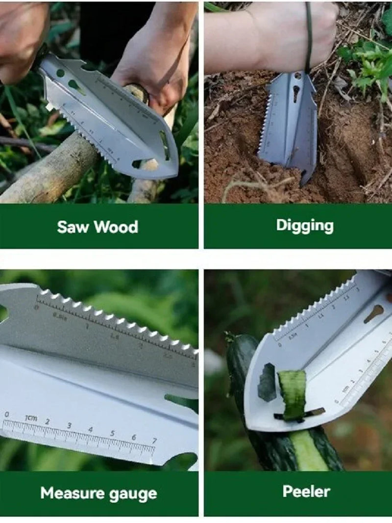 Tactical Multi-Function Survival Shovel – Portable Outdoor Tool for Camping, Hiking & Gardening