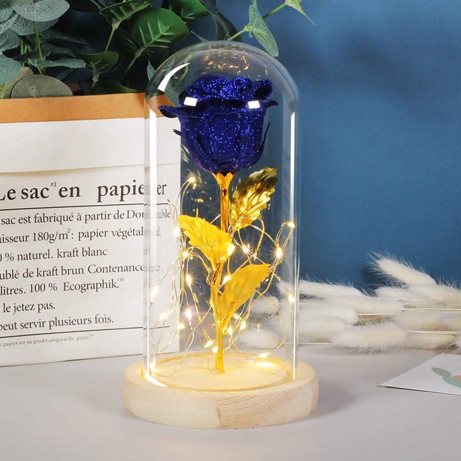 Eternal Rose LED Light - Valentine's Day Glass Cover Gift - Vezir
